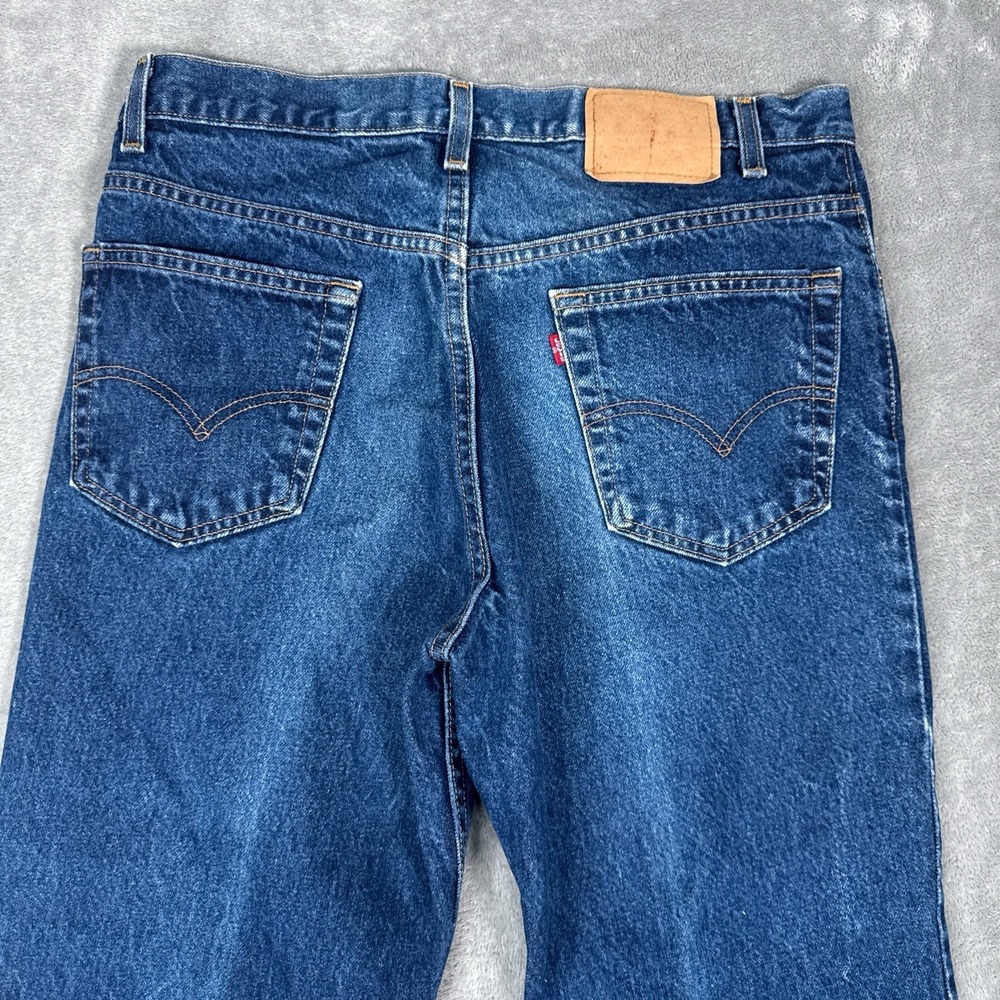 Vintage Levis Jeans Men 36x34 Fits 35x33 Blue Denim 517 Bootcut Made in USA 90s - Picture 2 of 16